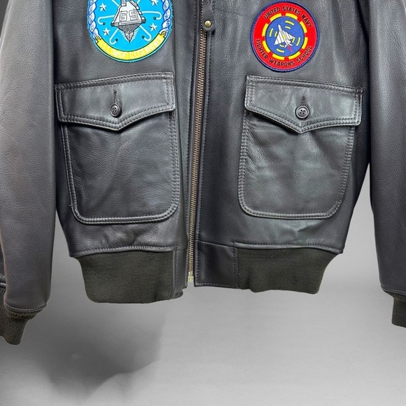 US Wings Signature Series Fighter Weapons School Bomber Jacket - Picture 5 of 15